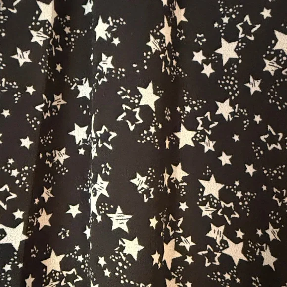 Torrid Black and White Starry Night Fully Lined Midi Dress - Picture 3 of 13